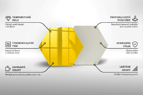 Protège plaque de cuisson Jaune