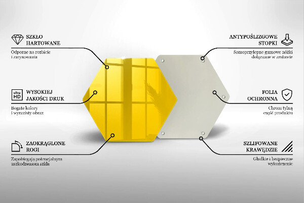 Protège plaque de cuisson Jaune