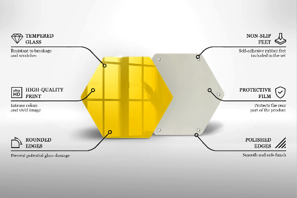 Protège plaque de cuisson Jaune