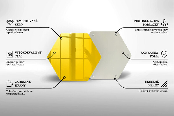 Protège plaque de cuisson Jaune
