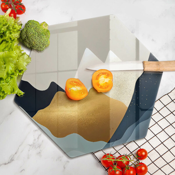 Protection plaque induction Montagnes abstraites