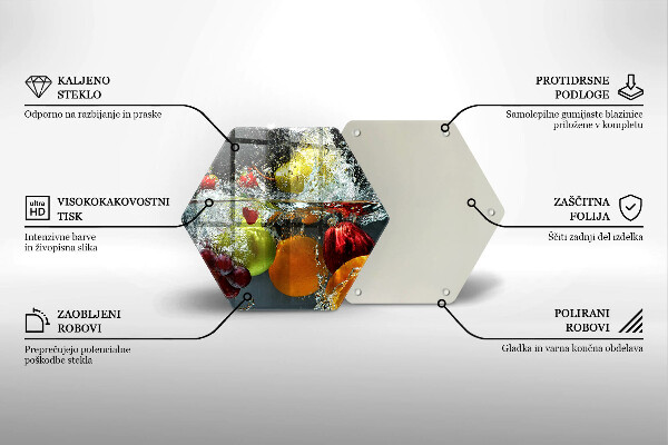 Cache plaque de cuisson Fruits juteux dans l'eau