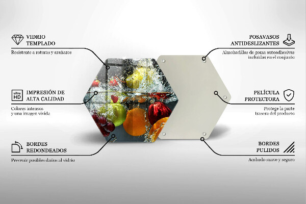 Cache plaque de cuisson Fruits juteux dans l'eau