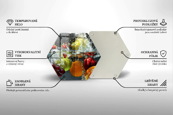 Cache plaque de cuisson Fruits juteux dans l'eau