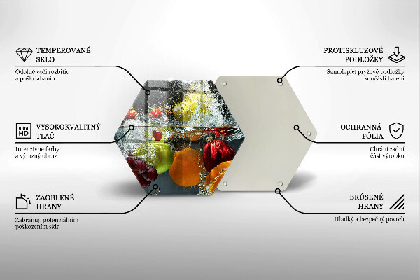 Cache plaque de cuisson Fruits juteux dans l'eau