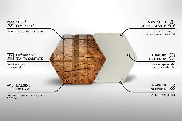 Cache plaque de cuisson Texture de planche de bois