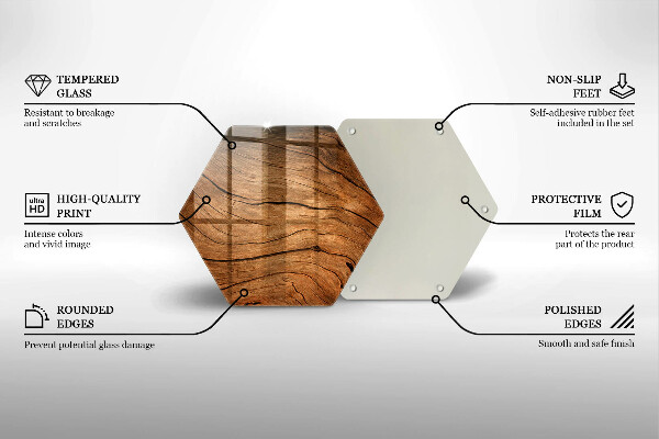 Cache plaque de cuisson Texture de planche de bois