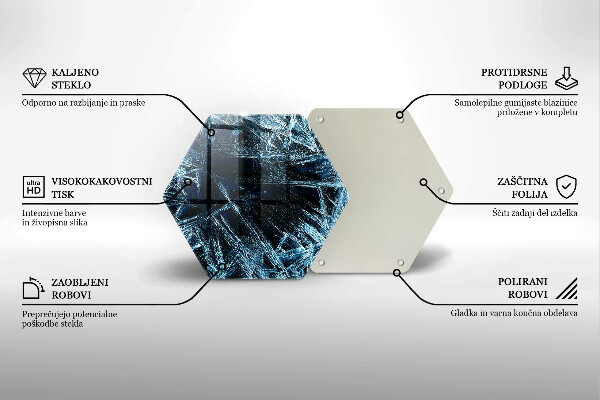 Cache plaque de cuisson Structure de glace piquante