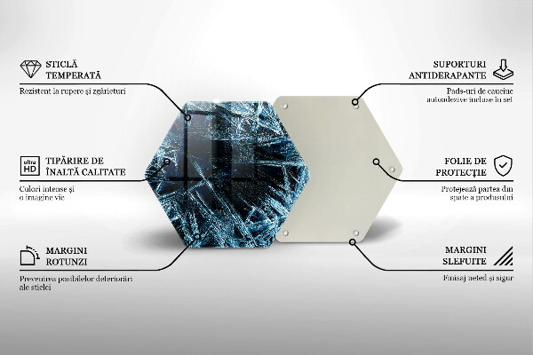 Cache plaque de cuisson Structure de glace piquante