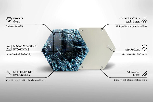 Cache plaque de cuisson Structure de glace piquante
