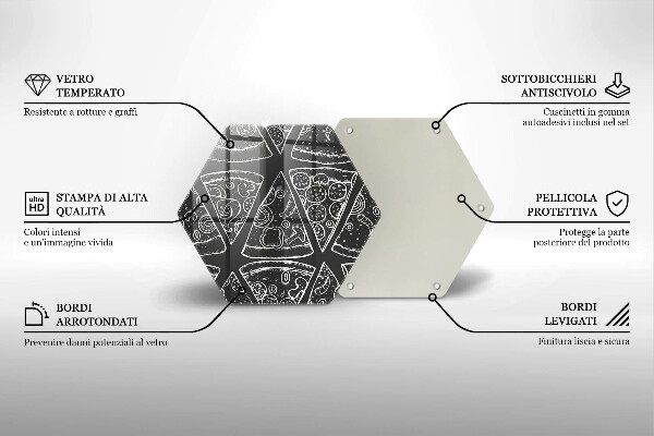 Cache plaque de cuisson Illustration de pizza