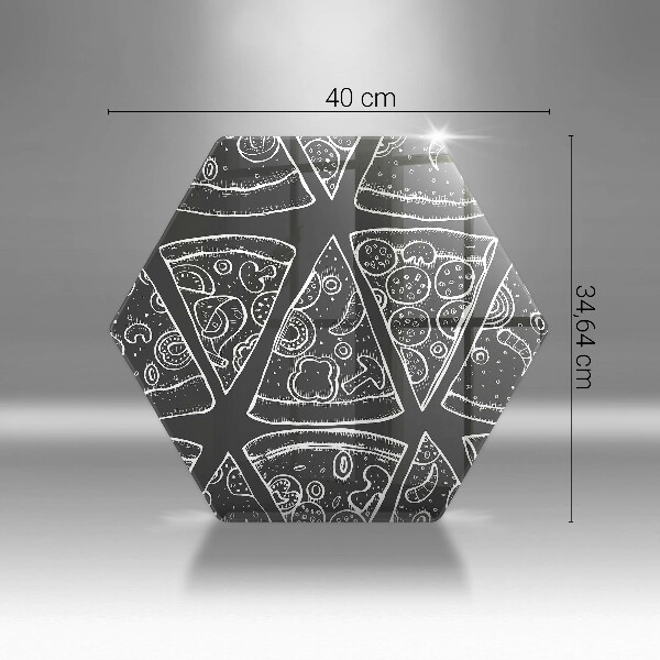 Cache plaque de cuisson Illustration de pizza