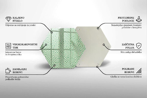 Cache plaque de cuisson Lignes abstraites