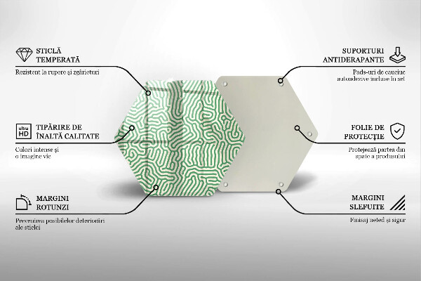 Cache plaque de cuisson Lignes abstraites