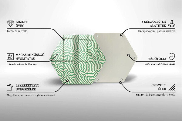 Cache plaque de cuisson Lignes abstraites