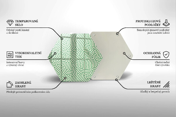 Cache plaque de cuisson Lignes abstraites