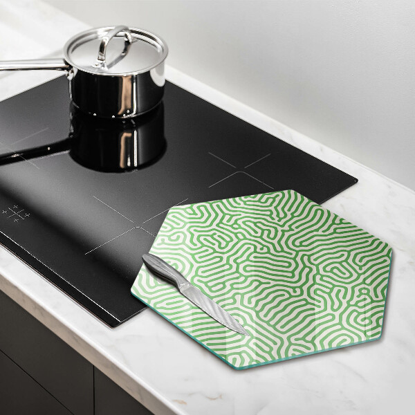 Cache plaque de cuisson Lignes abstraites