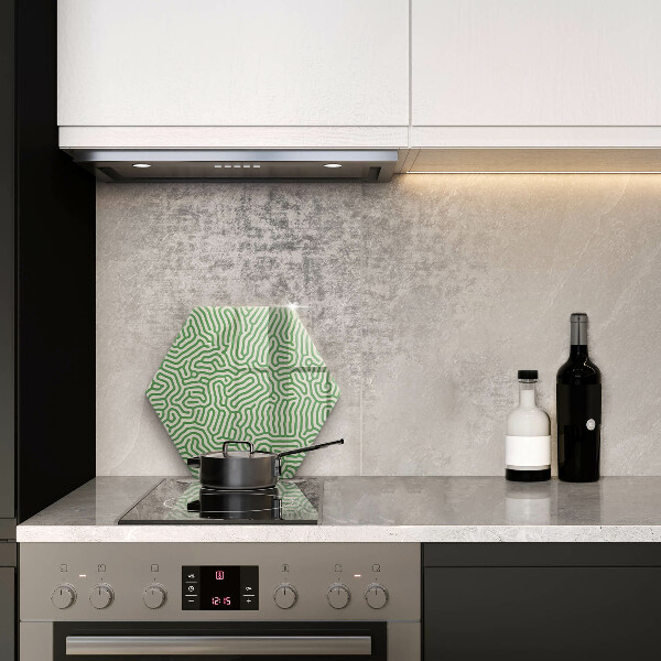 Cache plaque de cuisson Lignes abstraites