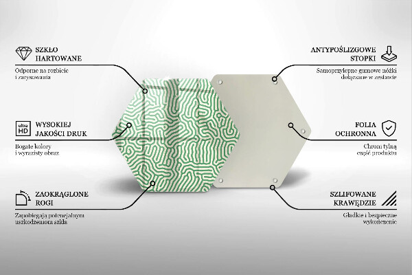 Cache plaque de cuisson Lignes abstraites