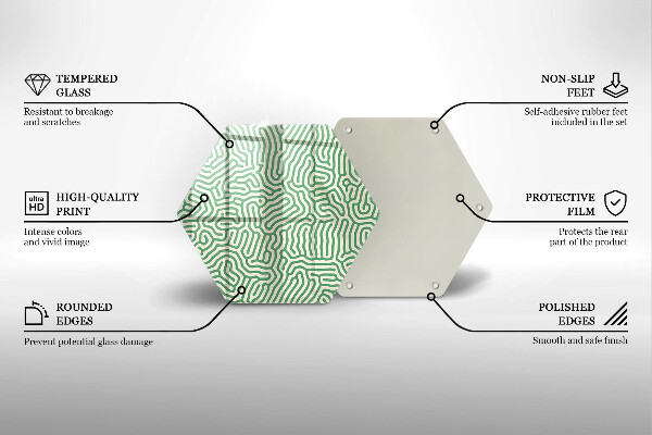 Cache plaque de cuisson Lignes abstraites