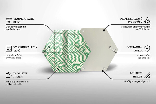 Cache plaque de cuisson Lignes abstraites