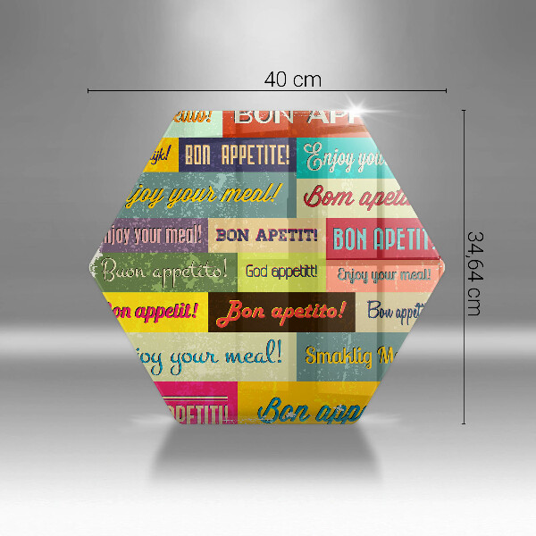 Cache plaque de cuisson Sous-titres Bon appétit langues