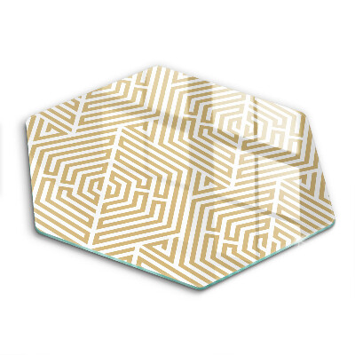 Cache plaque de cuisson Lignes géométriques