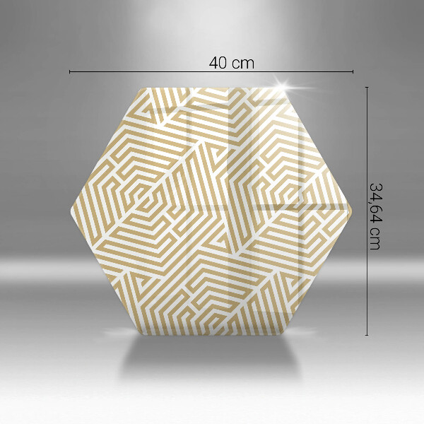 Cache plaque de cuisson Lignes géométriques