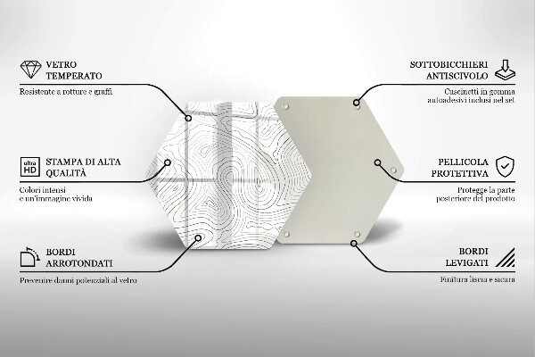 Cache plaque de cuisson Formes abstraites