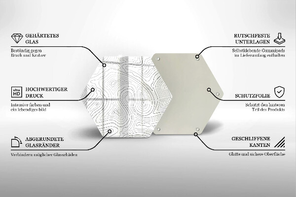 Cache plaque de cuisson Formes abstraites