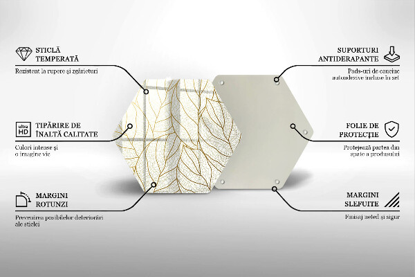 Cache plaque de cuisson Modèle de feuilles de dessin au trait