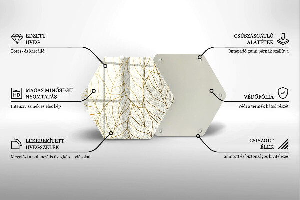 Cache plaque de cuisson Modèle de feuilles de dessin au trait