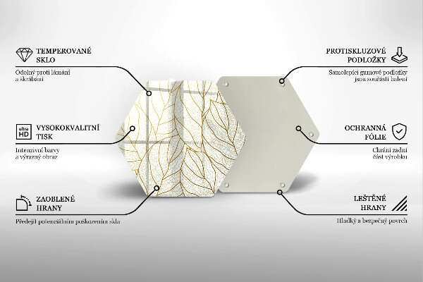 Cache plaque de cuisson Modèle de feuilles de dessin au trait