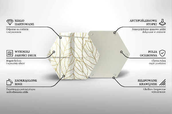 Cache plaque de cuisson Modèle de feuilles de dessin au trait
