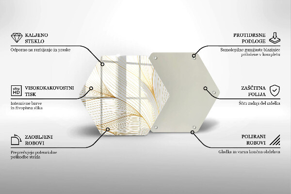 Cache plaque de cuisson Modèle de lignes modernes