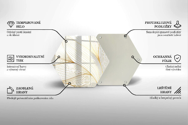Cache plaque de cuisson Modèle de lignes modernes