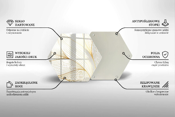 Cache plaque de cuisson Modèle de lignes modernes