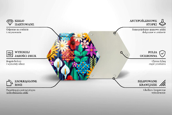 Cache plaque de cuisson Illustration de prairie de fleurs