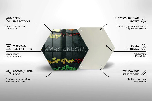 Cache plaque de cuisson Inscription Bon appétit !