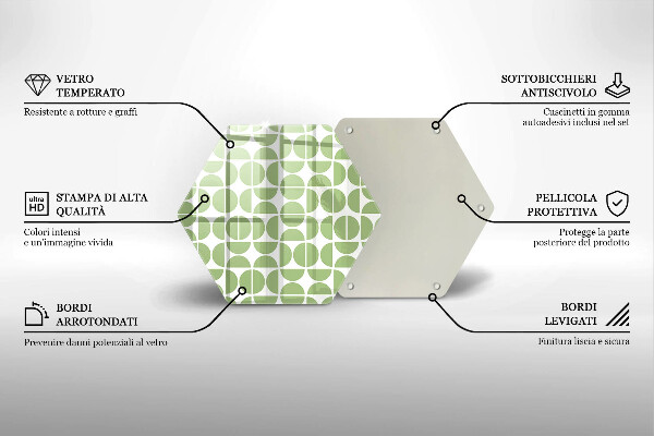 Cache plaque de cuisson Modèle de formes bohèmes