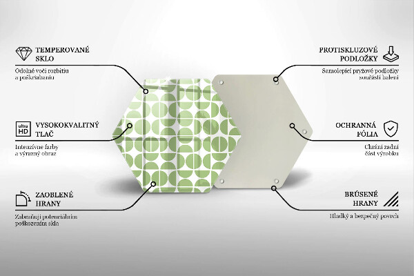 Cache plaque de cuisson Modèle de formes bohèmes