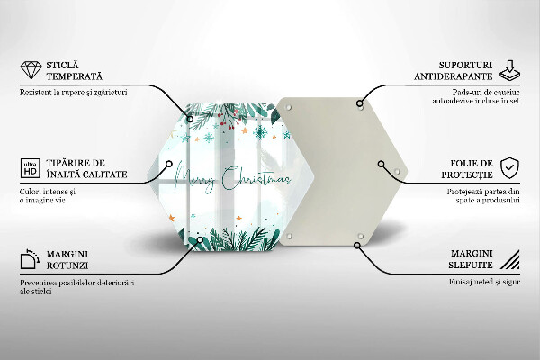 Cache plaque de cuisson Merry Christmas