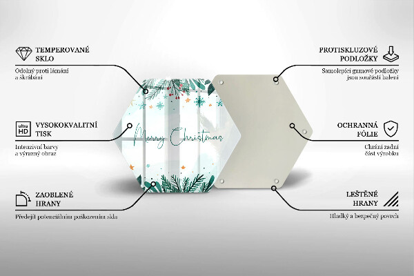 Cache plaque de cuisson Merry Christmas