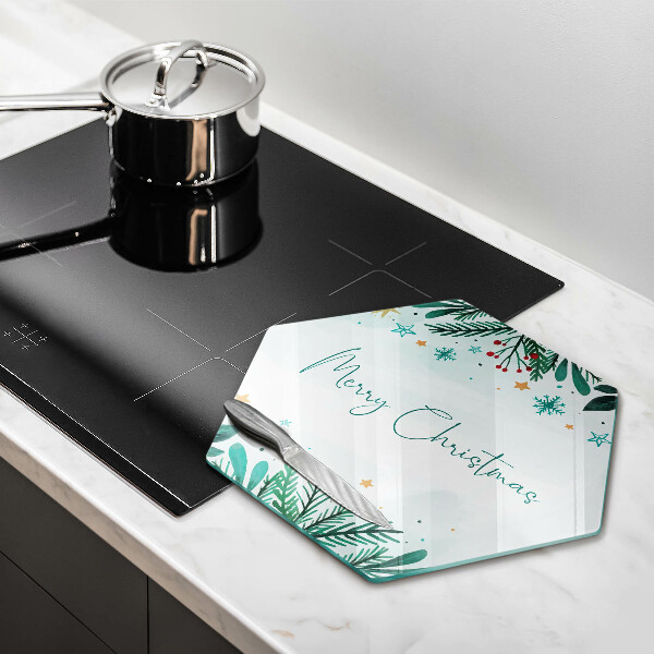 Cache plaque de cuisson Merry Christmas