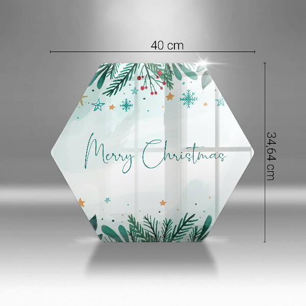 Cache plaque de cuisson Merry Christmas