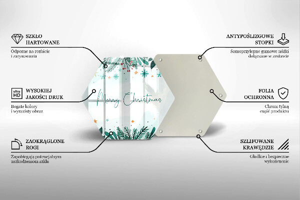 Cache plaque de cuisson Merry Christmas