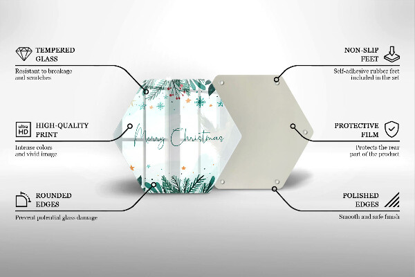 Cache plaque de cuisson Merry Christmas