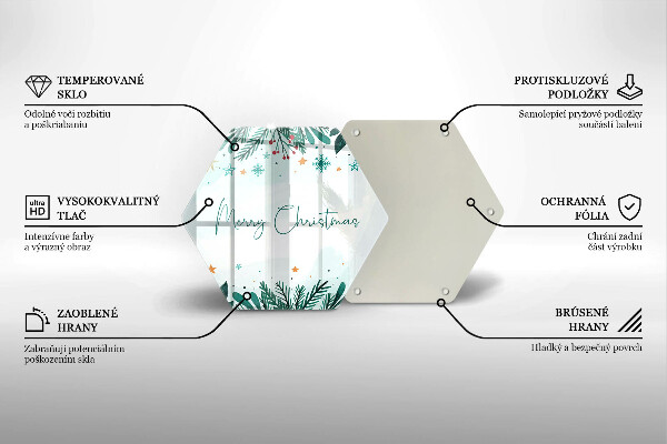 Cache plaque de cuisson Merry Christmas