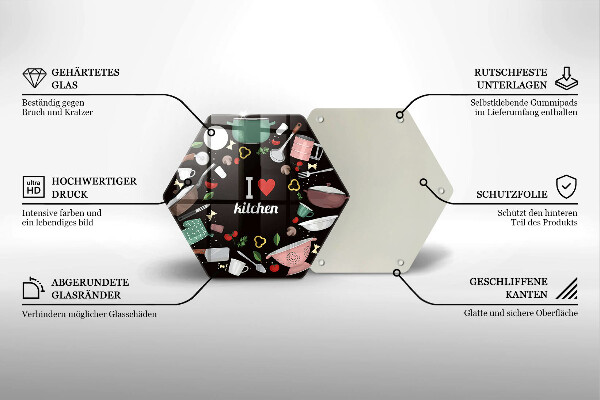 Cache plaque de cuisson Illustration J'aime la cuisine