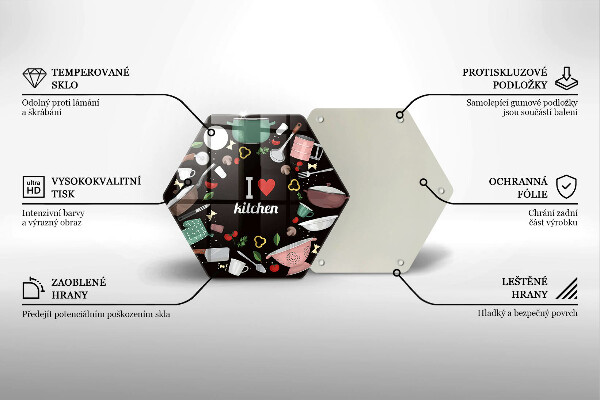 Cache plaque de cuisson Illustration J'aime la cuisine